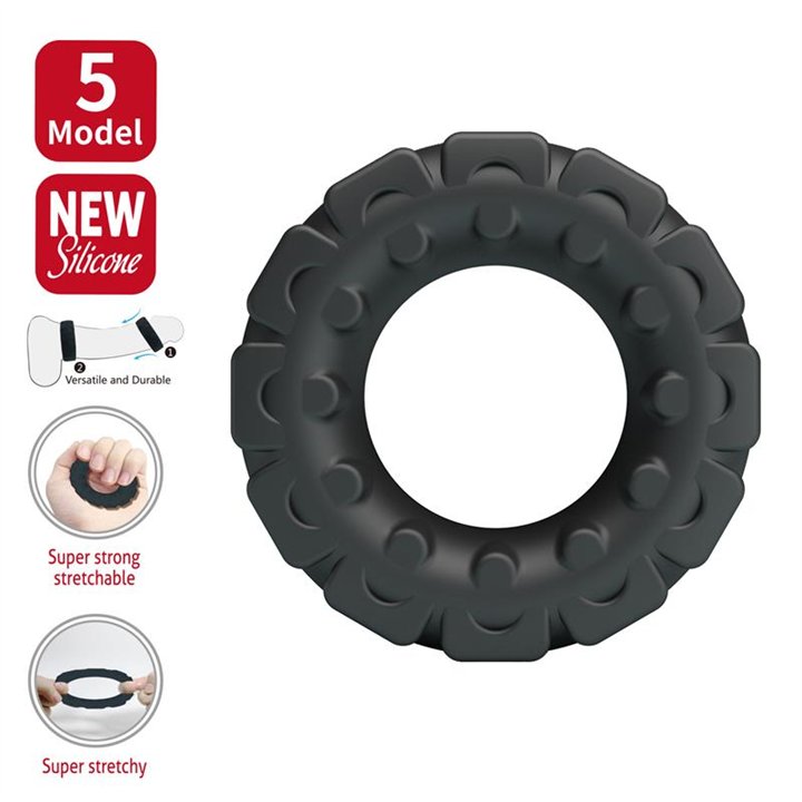 Laiden Cock Ring Silicone Mod 5 - BI-210361 - Teknashop Ltd