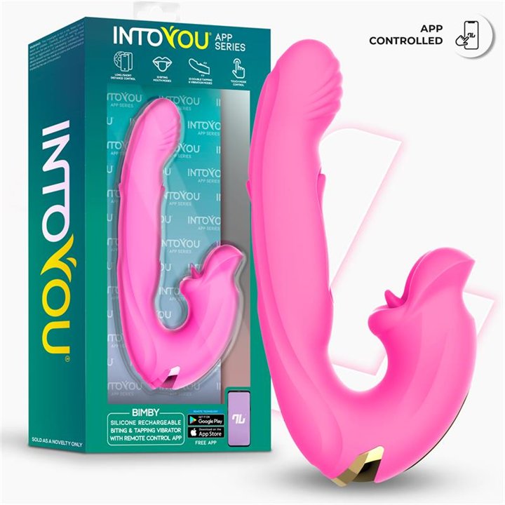 Bimby Biting and Double Tongue Tapping Vibrator with App - IN-048 - Teknashop Ltd