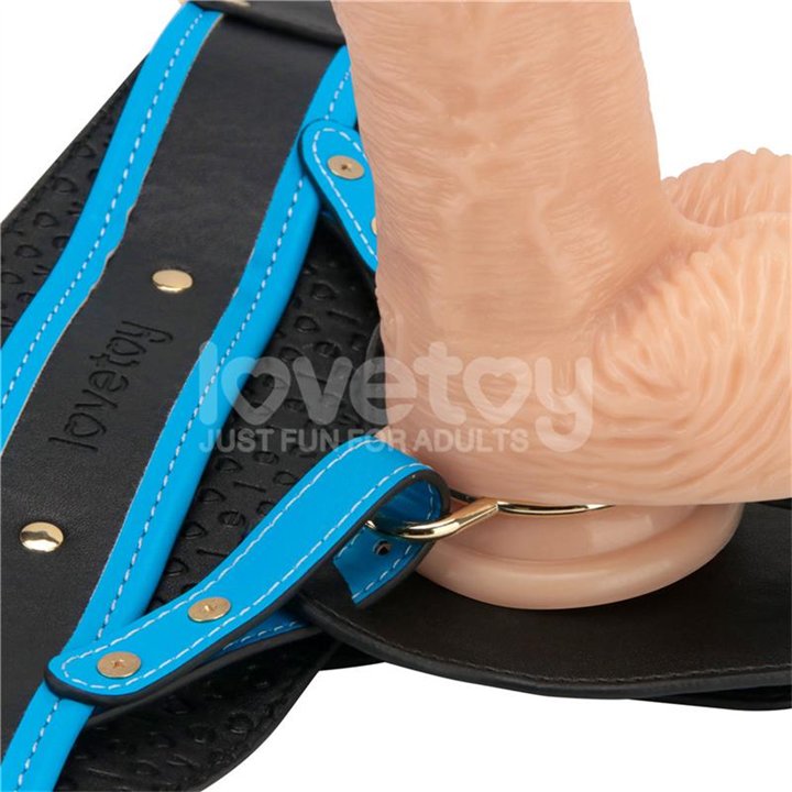 Strap On with Vibrating Dildo 9.5 - LO-LV715403A - Teknashop Ltd
