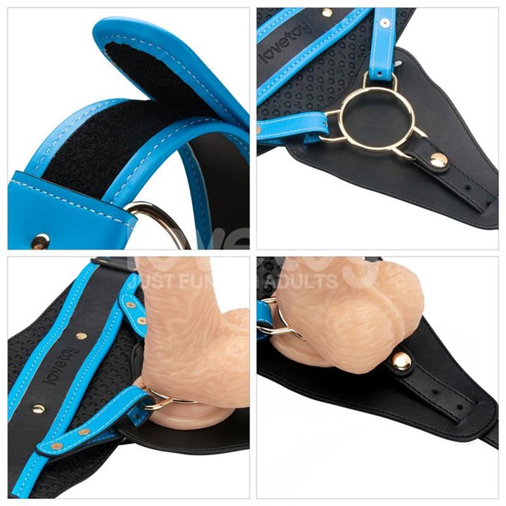 Strap On with Vibrating Dildo 8.5 - LO-LV715402A - Teknashop Ltd