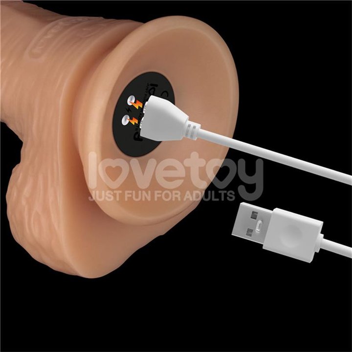 Strap On with Vibrating Dildo 8.5 - LO-LV715402A - Teknashop Ltd