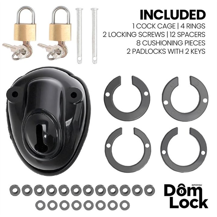 Inmate Chastity Cage with Spacers - DL-083 - Teknashop Ltd