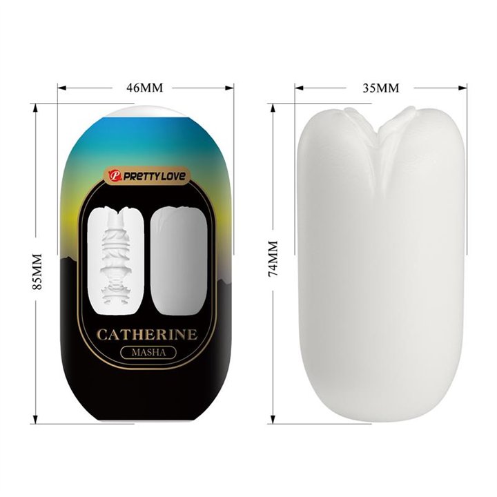 Masha Masturbator Egg Double Texture Whit - BI-014931-4-2 - Teknashop Ltd