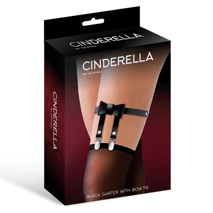 Garter with Bow Tie Vegan Leather One Size - CR-917 - Teknashop Ltd