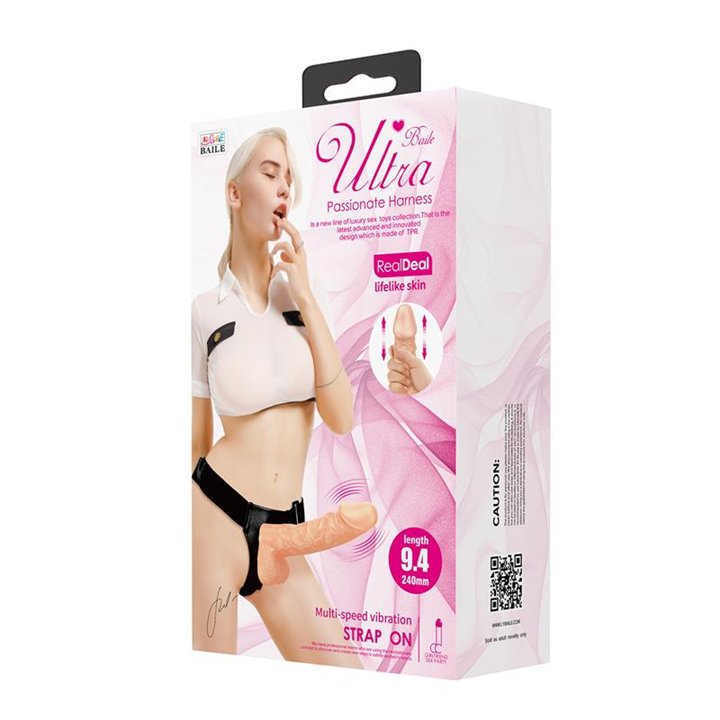 Strap-on with Dildo and Vibration 9.4 - BW-022084ZR - Teknashop Ltd