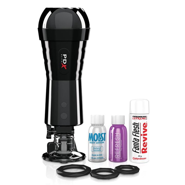 PDX Elite Cock Compressor Vibrating Stroker - RD-509 - Teknashop Ltd