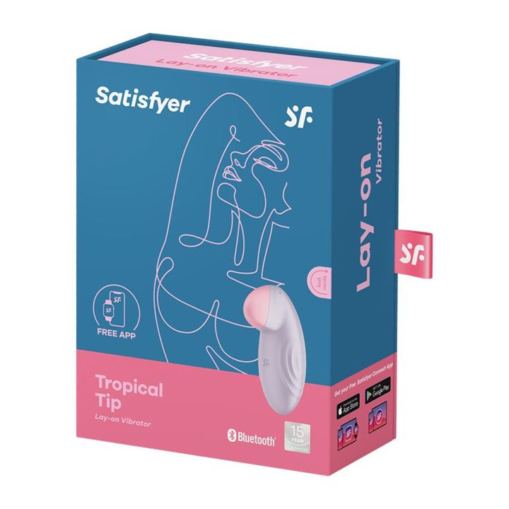 Tropical Tip with APP Satisfyer Connect Lilac - 4061504044354 - Teknashop Ltd