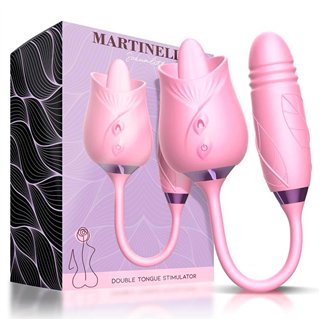 Martinella Double Tongue Cliris Stimulator and Thrusting Egg - MT-318 - Teknashop Ltd