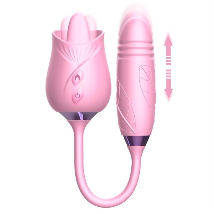 Martinella Double Tongue Cliris Stimulator and Thrusting Egg - MT-318 - Teknashop Ltd