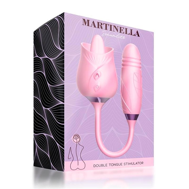 Martinella Double Tongue Cliris Stimulator and Thrusting Egg - MT-318 - Teknashop Ltd
