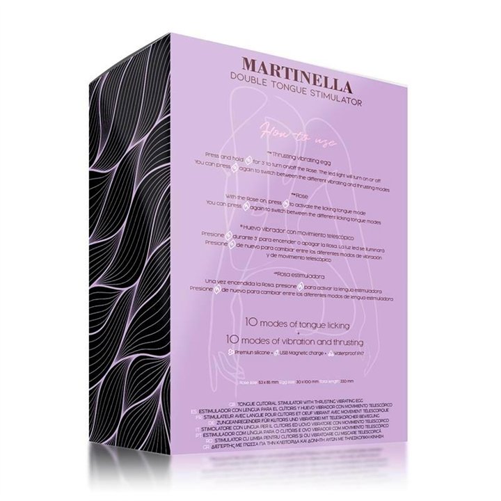 Martinella Double Tongue Cliris Stimulator and Thrusting Egg - MT-318 - Teknashop Ltd