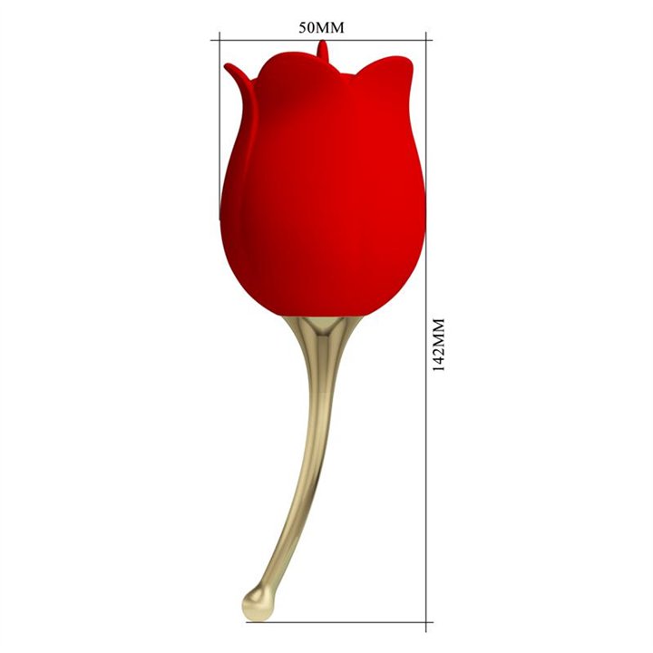 Rose Lover Licking and Vibrating Stimulator - BI-014915 - Teknashop Ltd