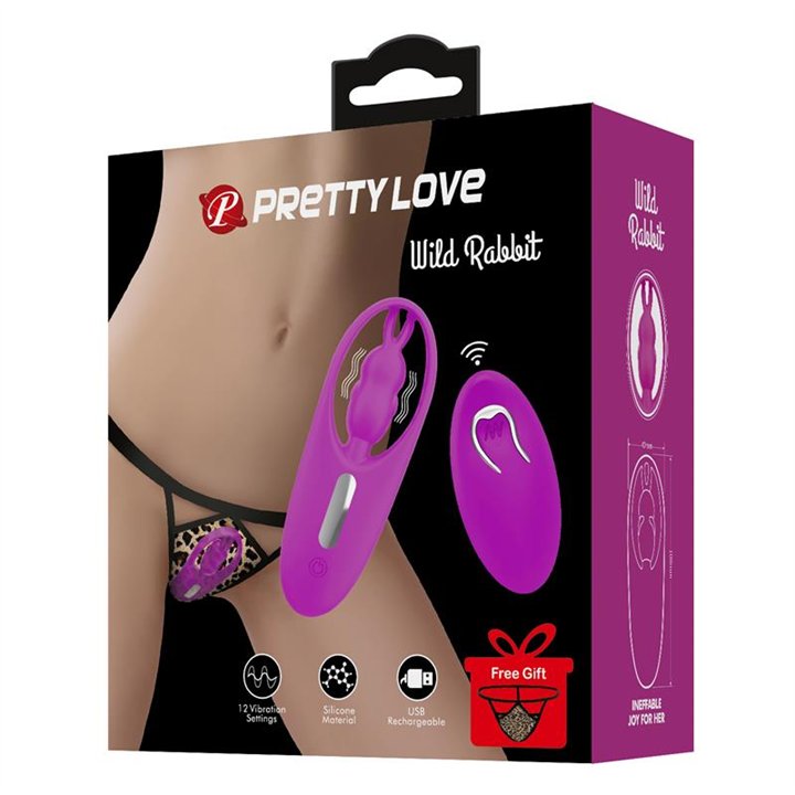 Wild Rabbit Panty Stimulator Remote Control - BW-022071ZW - Teknashop Ltd