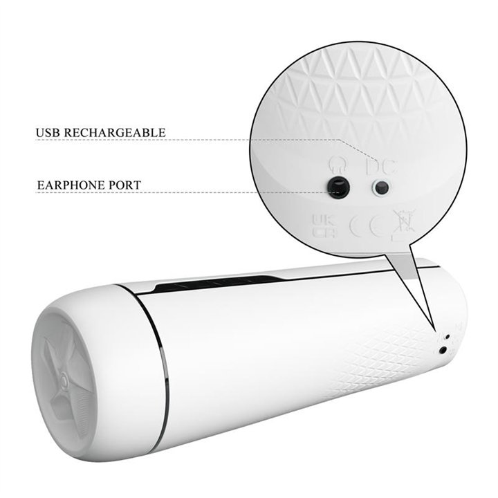 Sienna Male Masturbator with Vibration, Sex Talk and Suction - BM-00900T75ZC - Teknashop Ltd