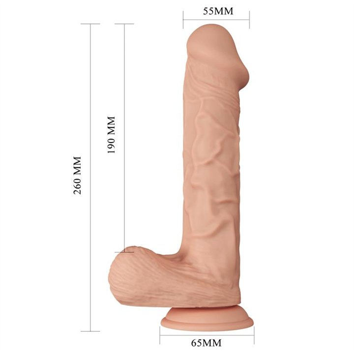 Realistic Dildo with Suction Cup Bergrisi 10.2 - BW-008103NR - Teknashop Ltd
