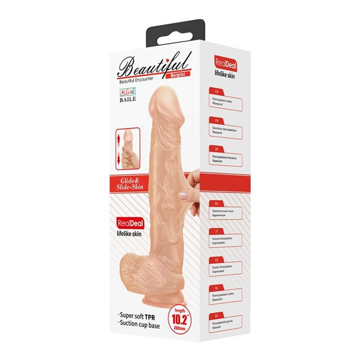 Realistic Dildo with Suction Cup Bergrisi 10.2 - BW-008103NR - Teknashop Ltd
