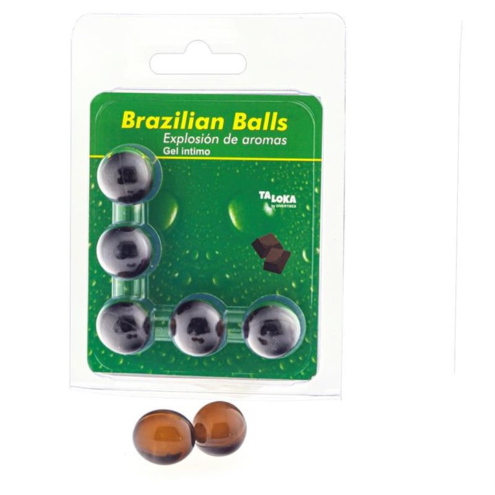 Set 5 Brazilian Balls Chocolate Flavor - 8412345047527 - Teknashop Ltd