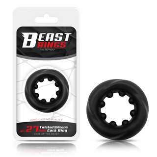 Twisted Liquid Silicone Cock Ring 2.7 cm - BR-759 - Teknashop Ltd