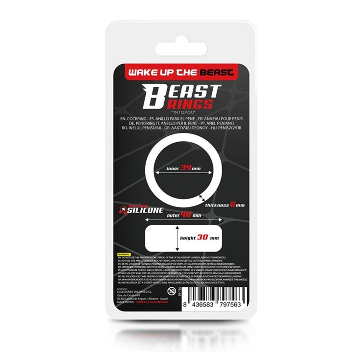 Liquid Silicone Cock Ring 3.4 cm - BR-756 - Teknashop Ltd