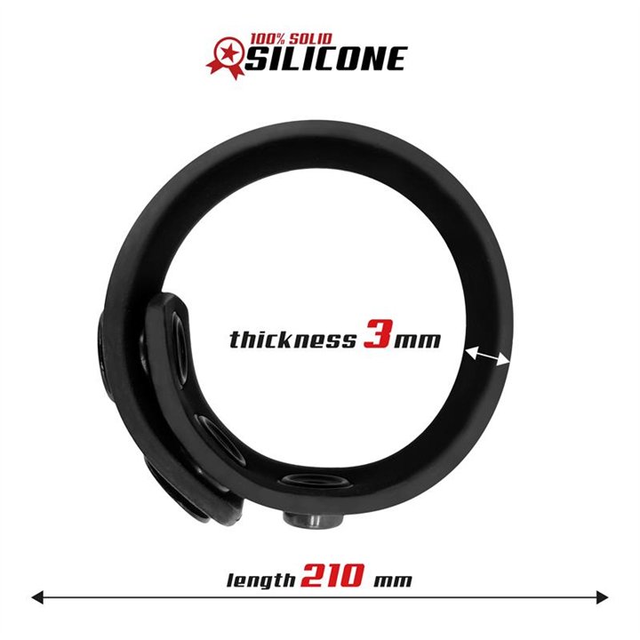 Solid Silicone Adjustable Strip Cock Ring 15-21 cm - BR-754 - Teknashop Ltd