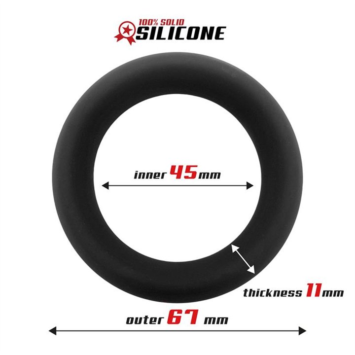 Solid Silicone Cock Ring 4.5 cm - BR-752 - Teknashop Ltd