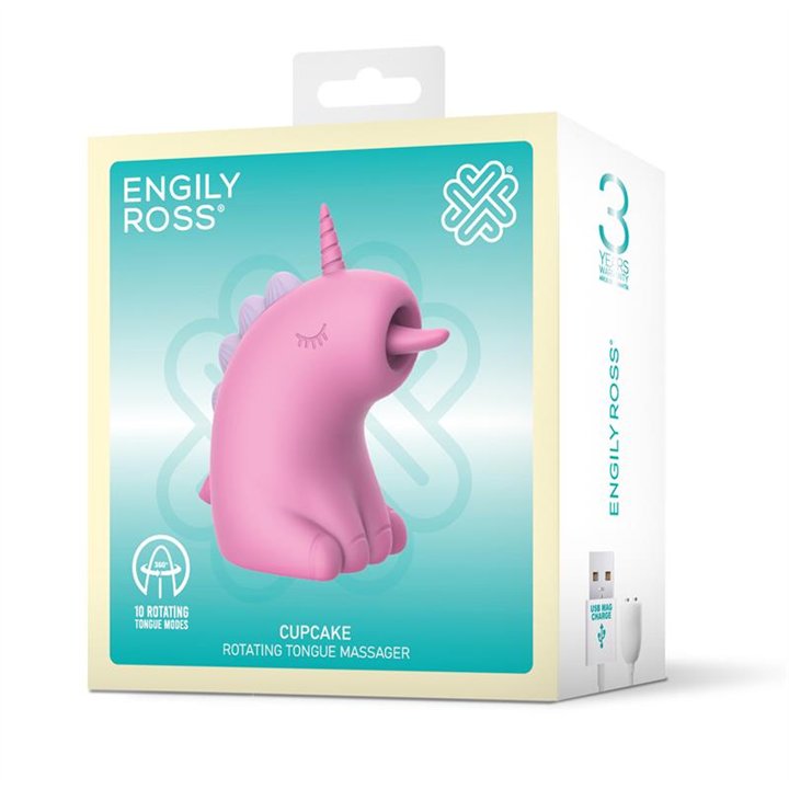 Cupcake 360º Rotating Tongue Massager - ER00681 - Teknashop Ltd