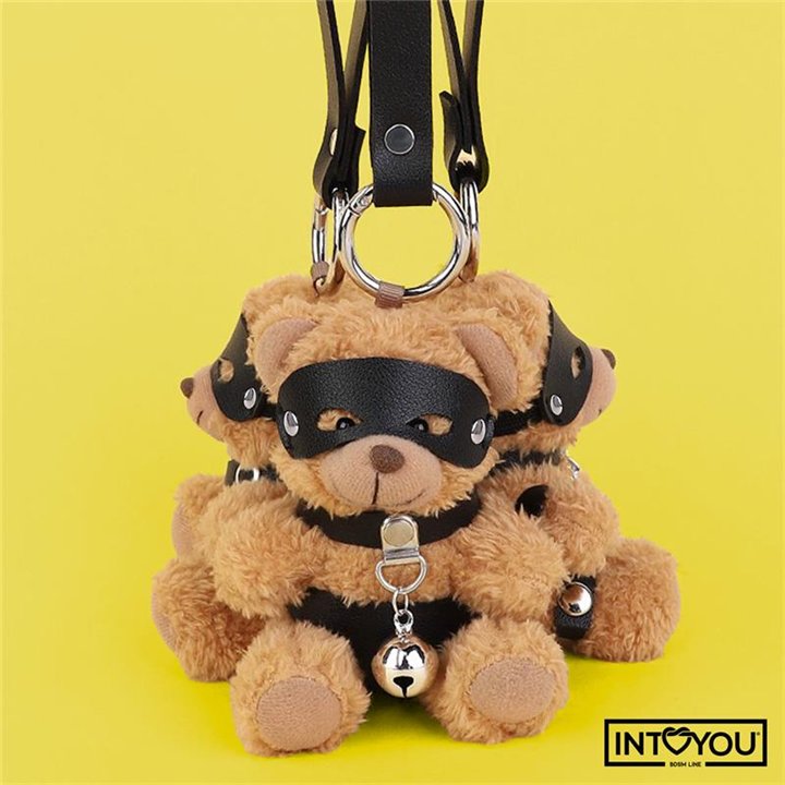 Mimi Keychain BDSM Teddy Bear with Collar and Bell - IB-789 - Teknashop Ltd