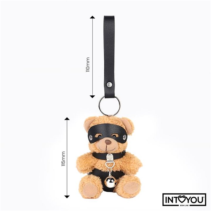 Mimi Keychain BDSM Teddy Bear with Collar and Bell - IB-789 - Teknashop Ltd