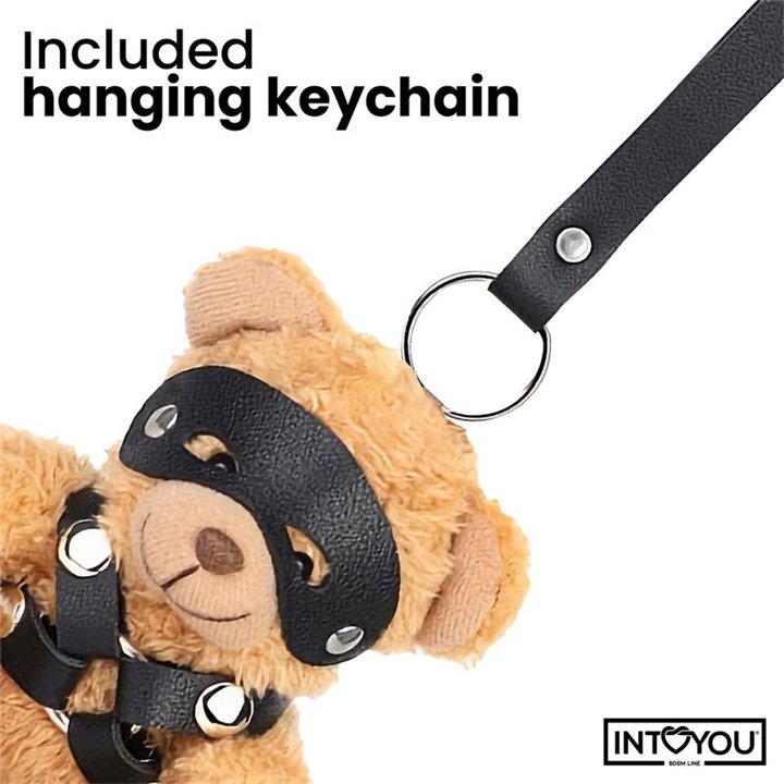 Bearly Keychain BDSM Teddy Bear with Chest Harness - IB-788 - Teknashop Ltd