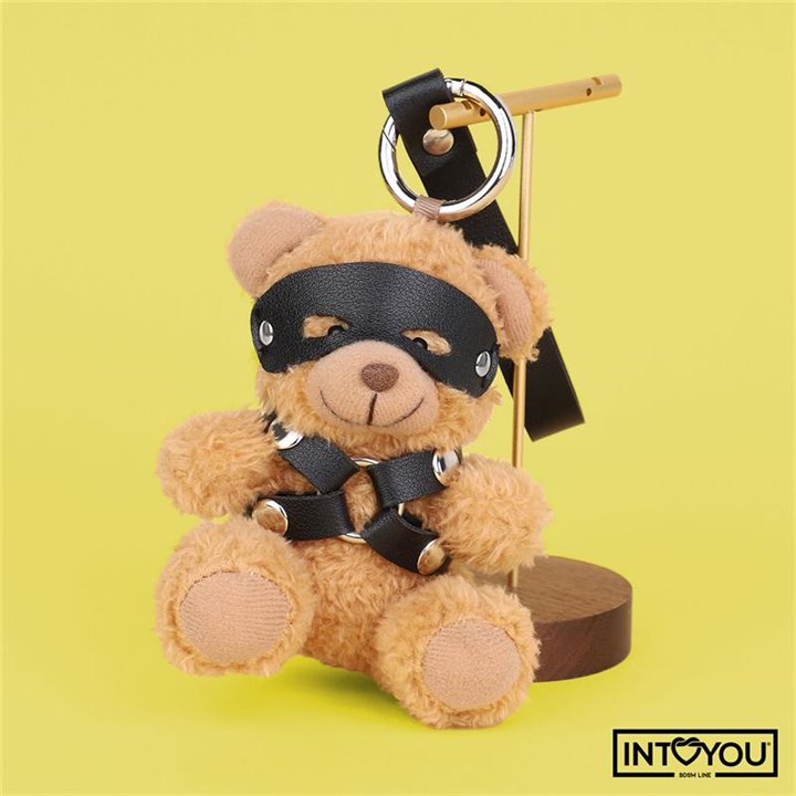 Bearly Keychain BDSM Teddy Bear with Chest Harness - IB-788 - Teknashop Ltd
