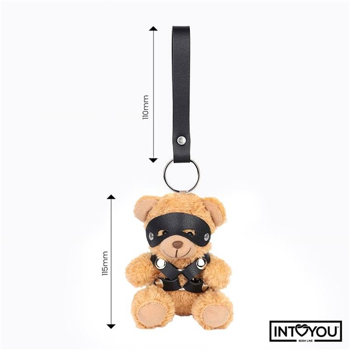 Bearly Keychain BDSM Teddy Bear with Chest Harness - IB-788 - Teknashop Ltd