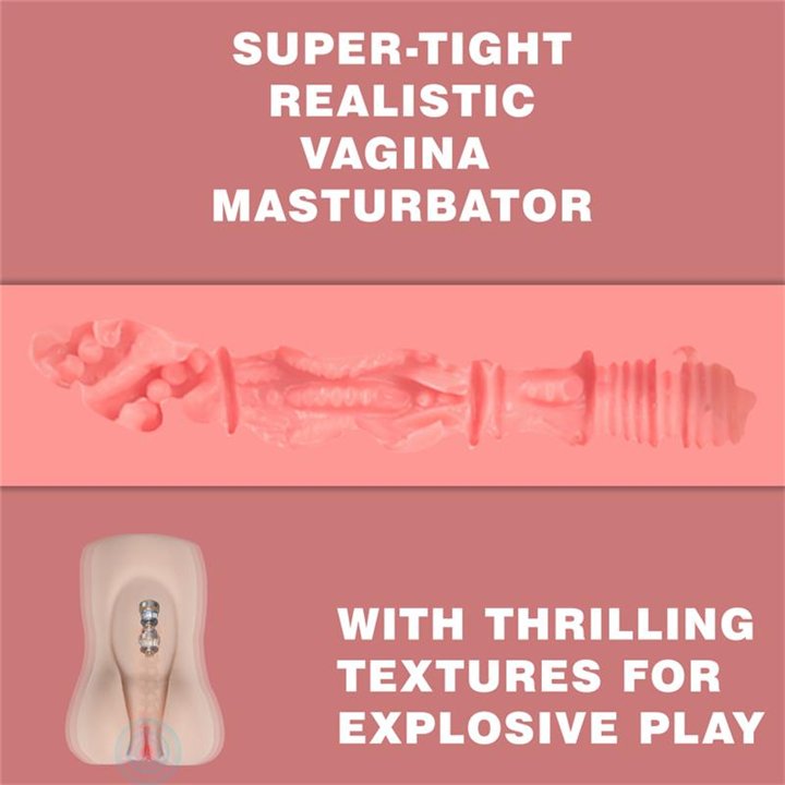 Aggie Vibrating Masturbator - SQ-MA60076V - Teknashop Ltd