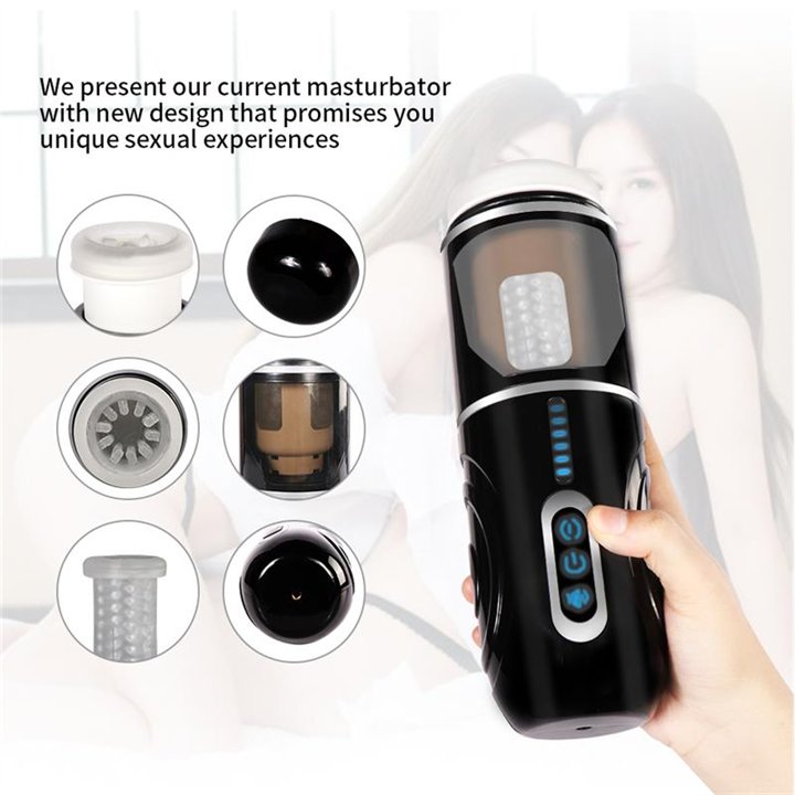 Gia Cup Thrusting and Rotating Masturbator - SQ-MA70036 - Teknashop Ltd