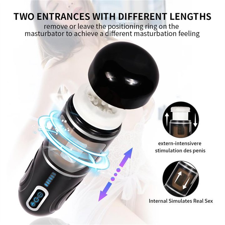 Gia Cup Thrusting and Rotating Masturbator - SQ-MA70036 - Teknashop Ltd