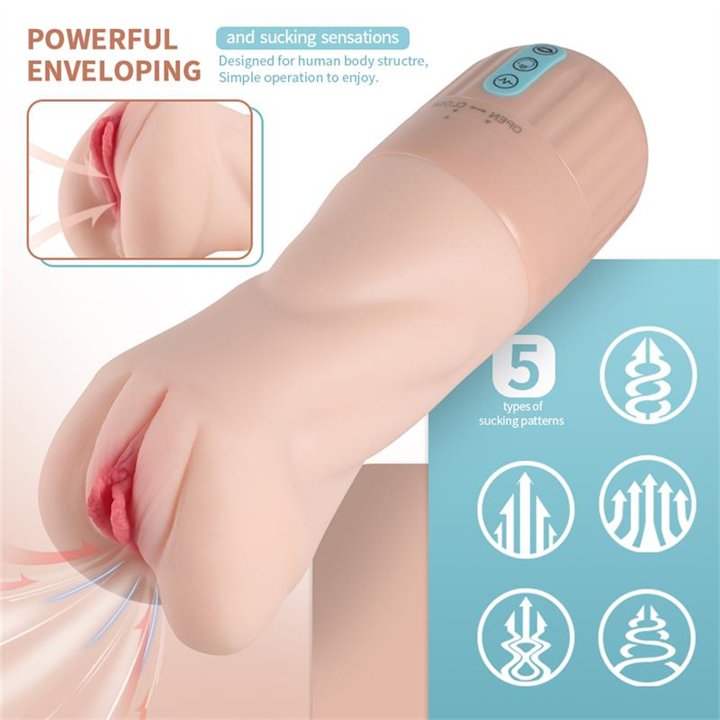 Suctroker V2.0 VI Sucking Effect and Vibrating Masturbator - SQ-MA60120 - Teknashop Ltd