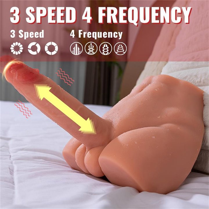 Peel Dildo and Ass with Thrusting and Vibration Masturbator 2.7 KG - SQ-MAR30022V - Teknashop Ltd
