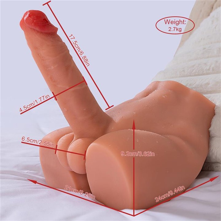 Peel Dildo and Ass with Thrusting and Vibration Masturbator 2.7 KG - SQ-MAR30022V - Teknashop Ltd