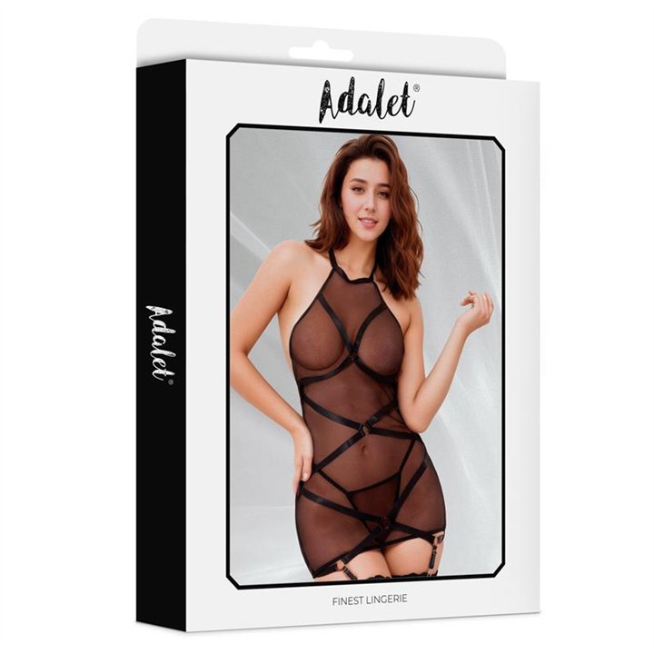 Margot Babydoll with Garter and Panties - A-602 - Teknashop Ltd