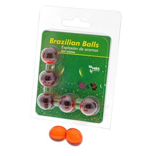 5 Brazilian Balls Strawberry and Chocolate flavor - 8412345047510 - Teknashop Ltd