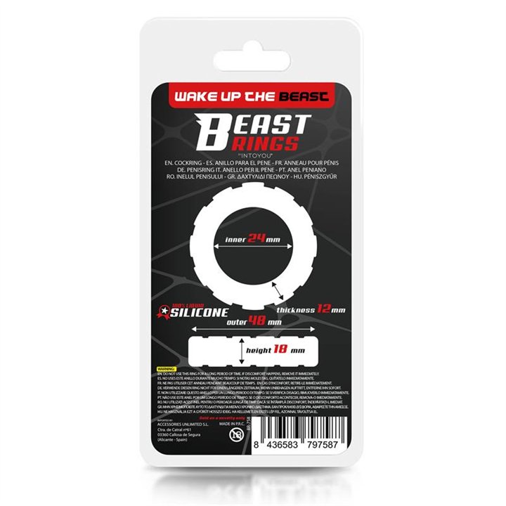 Liquid Silicone Cock Ring 2.4 cm - BR-758 - Teknashop Ltd