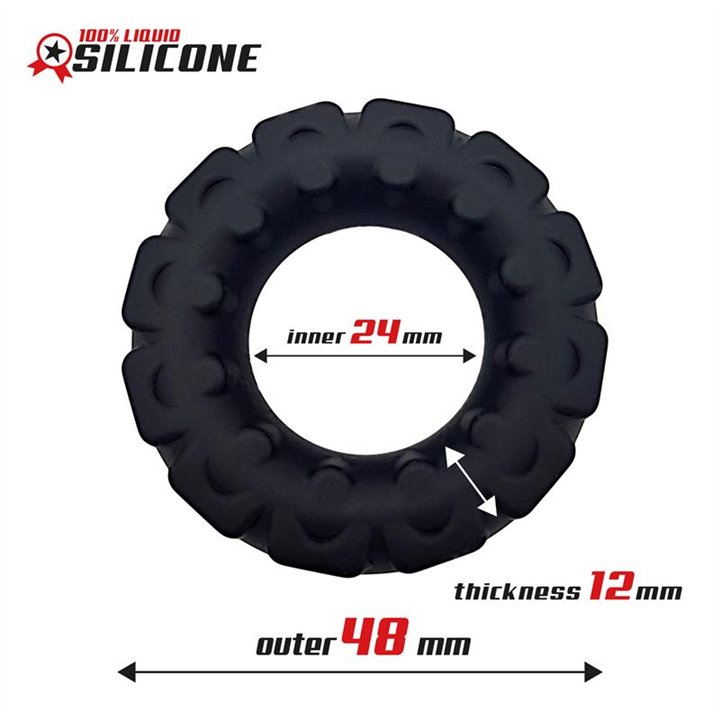 Liquid Silicone Cock Ring 2.4 cm - BR-758 - Teknashop Ltd