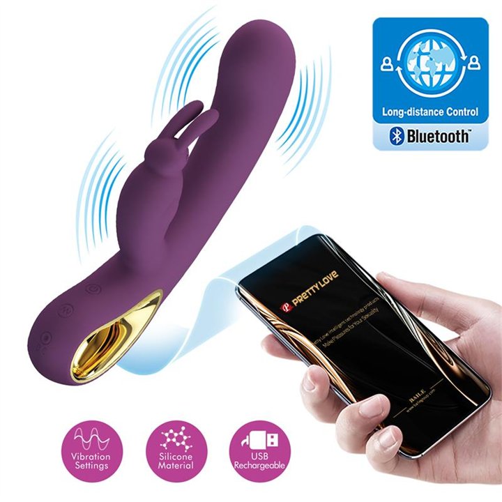 Liam G-Spot Vibrator Silicone with App Purple - BI-014420HP - Teknashop Ltd