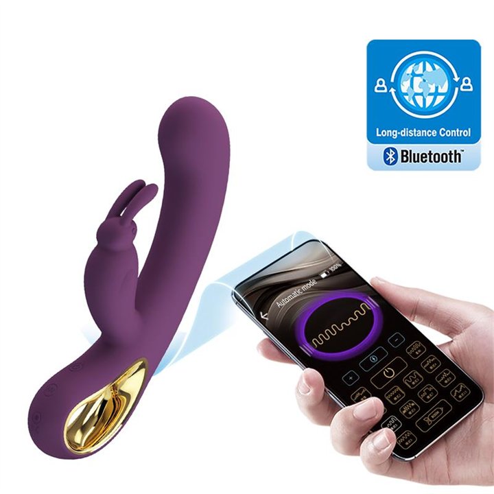 Liam G-Spot Vibrator Silicone with App Purple - BI-014420HP - Teknashop Ltd