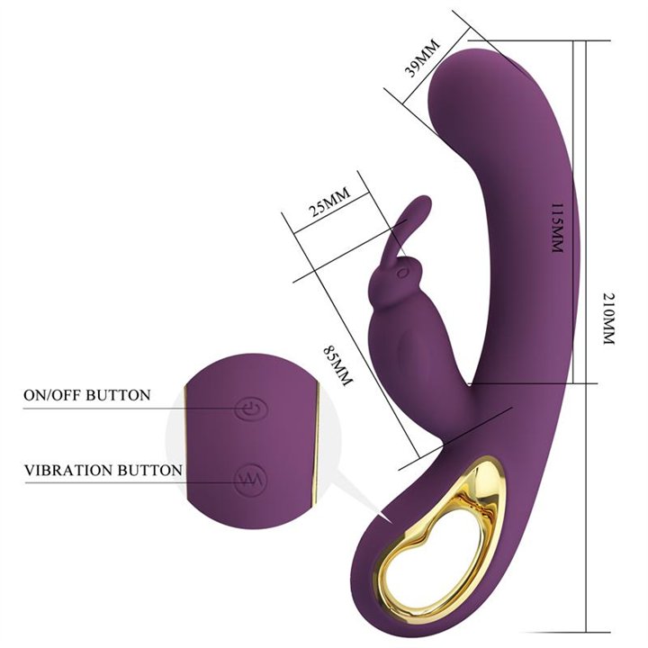 Liam G-Spot Vibrator Silicone with App Purple - BI-014420HP - Teknashop Ltd