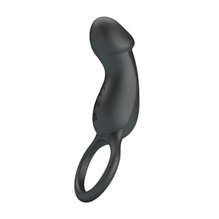 Trae Vibrating Cock Ring USB  Black - BI-210325 - Teknashop Ltd