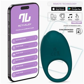 Ringo Vibrating Ring with App Unibody Green - IN-552 - Teknashop Ltd