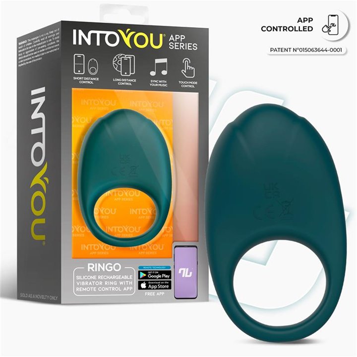 Ringo Vibrating Ring with App Unibody Green - IN-552 - Teknashop Ltd