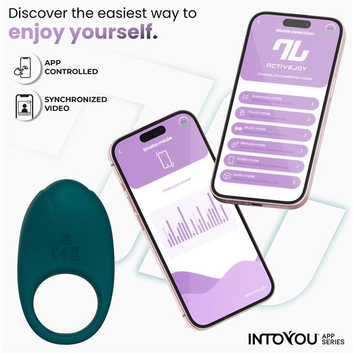 Ringo Vibrating Ring with App Unibody Green - IN-552 - Teknashop Ltd