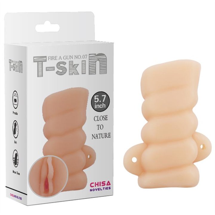 Masturbator Fire a Gun N7 T-Skin 14.2 cm Flesh - CN-340803404 - Teknashop Ltd