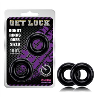 Donut Rings Over Sized Black - CN-370300989 - Teknashop Ltd